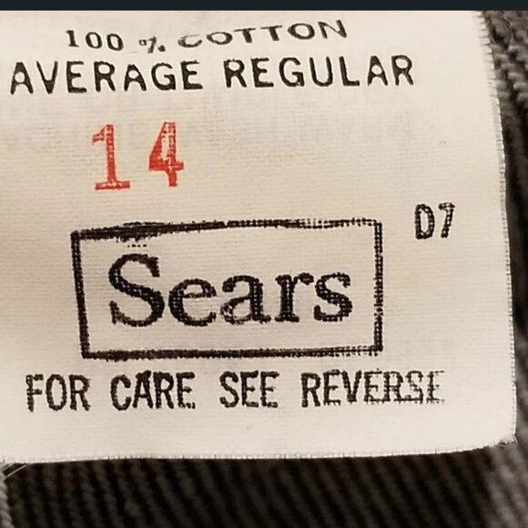 Vintage Sears JTF Mom Jeans 14 High Rise Dark Wash Denim 29x33 - Picture 14 of 15